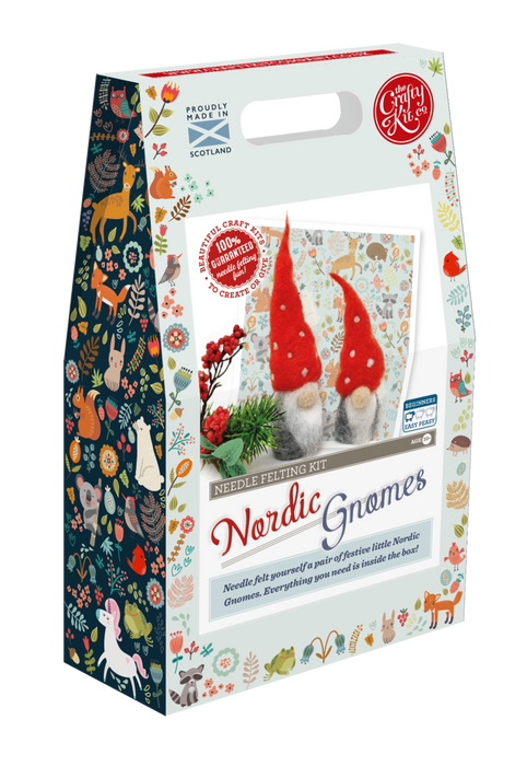 The Crafty Kit Company - Nordic Gnomes - Needle Felting Kit