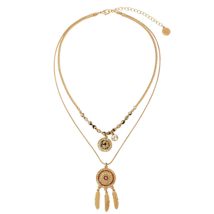 Bibi Bijoux - Dreamcatcher Gold Layered Necklace