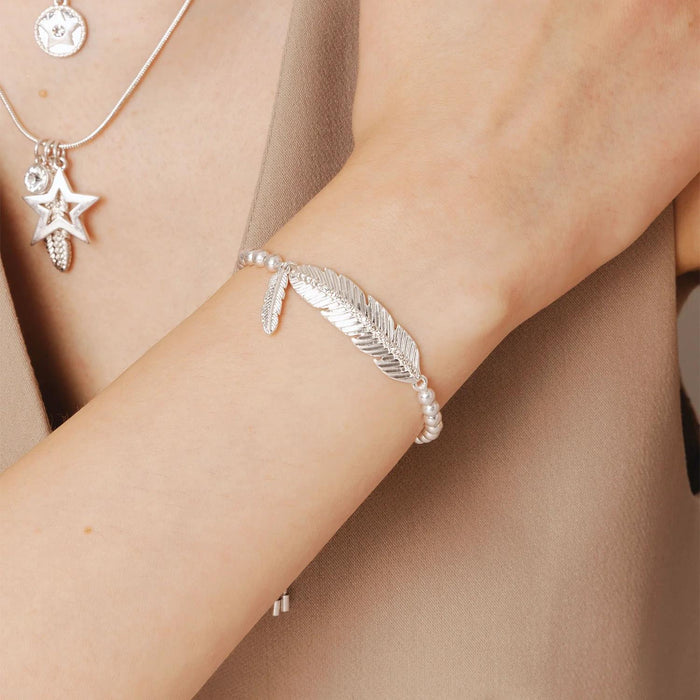 Bibi Bijoux - Pave Feather Friendship Bracelet