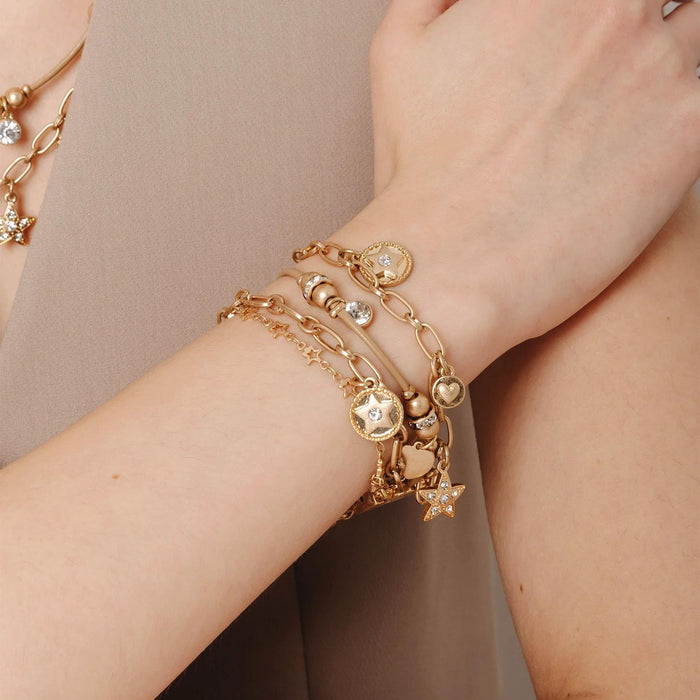 Bibi Bijoux - Stellar Harmony Layered Gold Cuff Bracelet