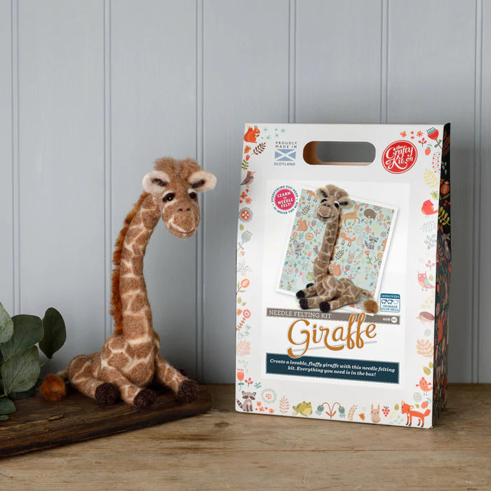 The Crafty Kit Company - Giraffe - Needle Felting Kit