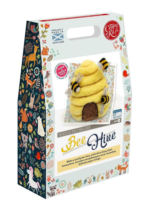 The Crafty Kit Company - Bee Hive - Needle Felting Kit
