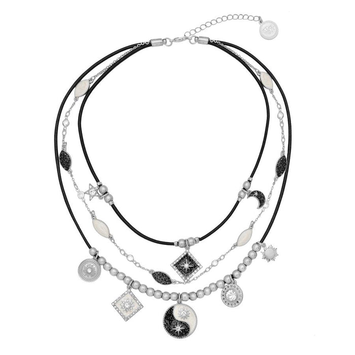Bibi Bijoux Night & Day Triple Row Layered Necklace