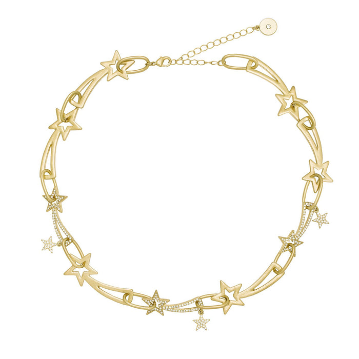 Kate Thornton ‘Shooting Stars’ Gold Chunky Necklace