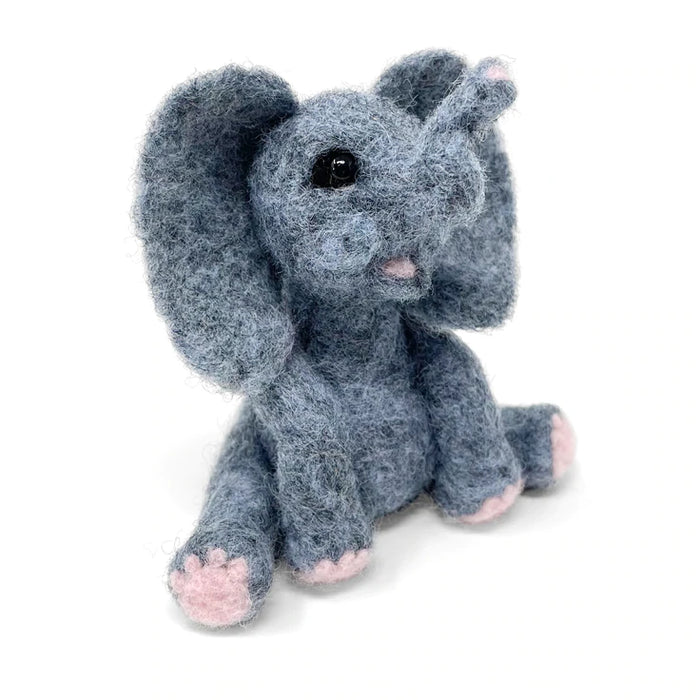 The Crafty Kit Company - Baby Elephant - Needle Felting Kit