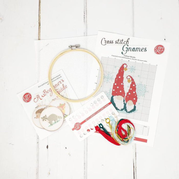 The Crafty Kit Company - Gnomes - Cross Stitch Kit