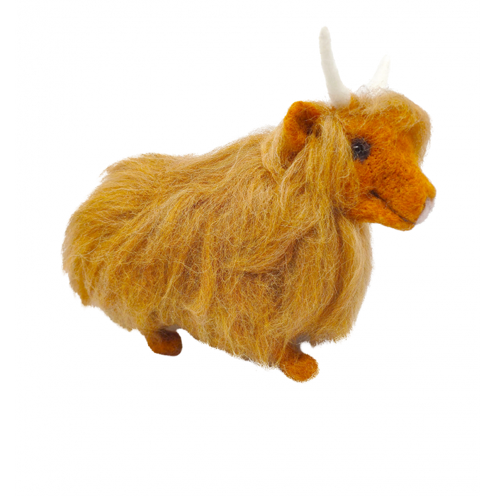 The Crafty Kit Company - Highland Cow - Needle Felting Kit