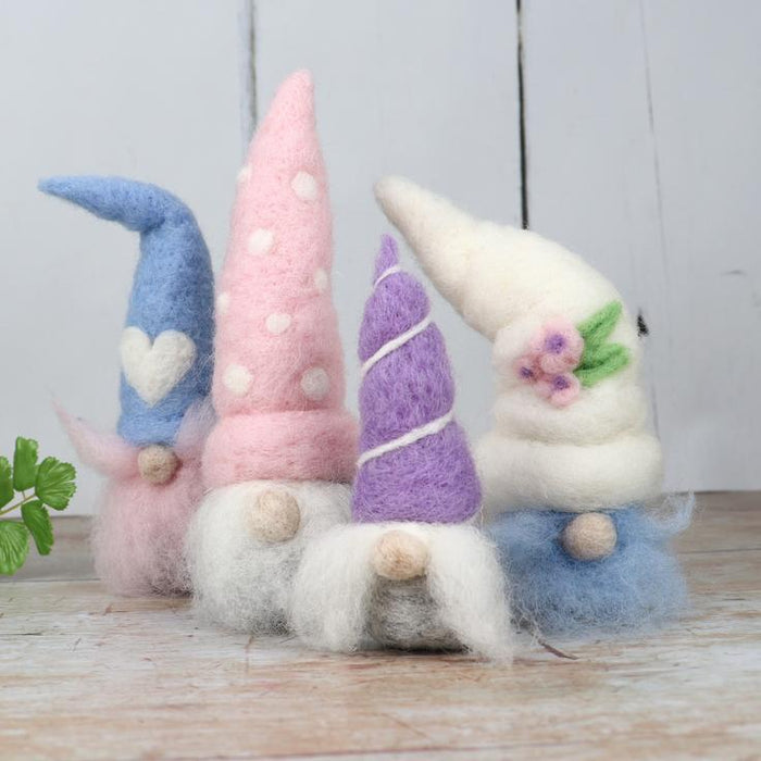 The Crafty Kit Company - Spring Gnomes - Needle Felting Kit