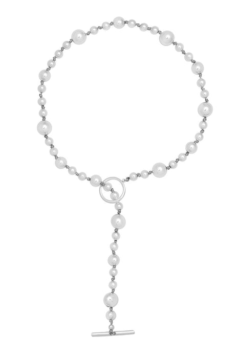 Kate Thornton Silver Artisan Ball Necklace
