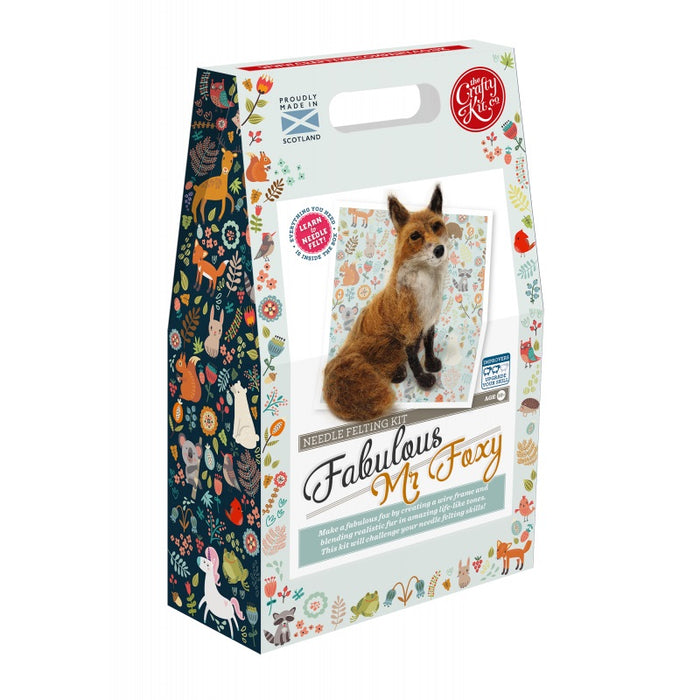 The Crafty Kit Company - Fabulous Mr Foxy - Needle Felting Kit