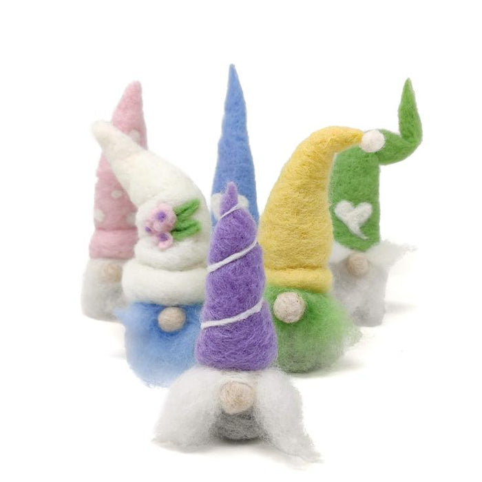 The Crafty Kit Company - Spring Gnomes - Needle Felting Kit