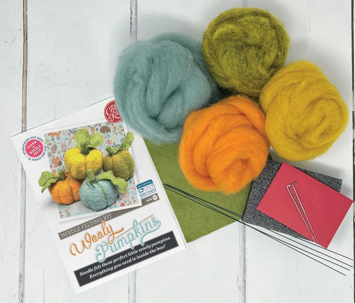 The Crafty Kit Company - Woolly Pumpkin - Needle Felting Kit