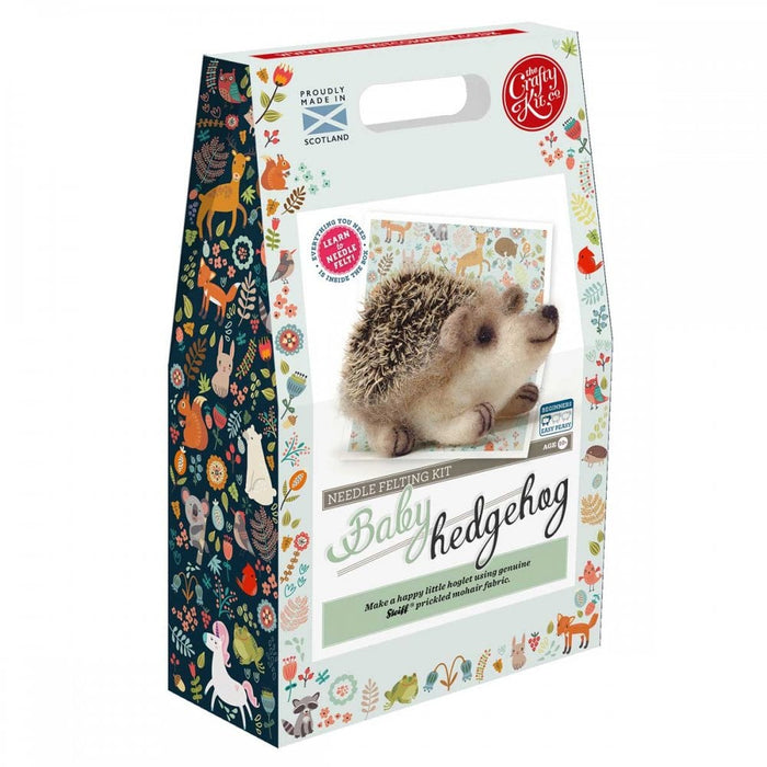 The Crafty Kit Company - Baby Hedgehog - Needle Felting Kit