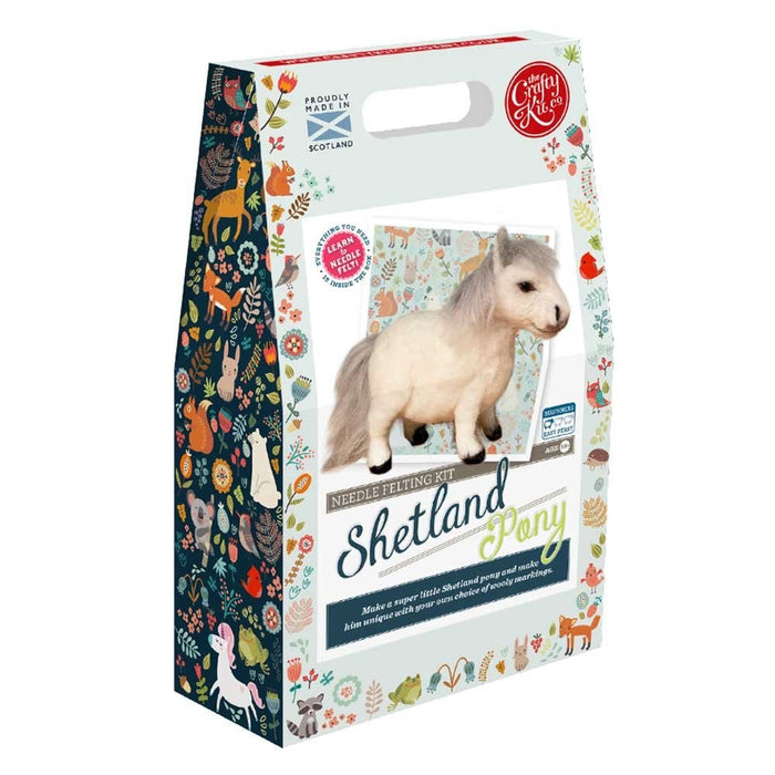 The Crafty Kit Company - Shetland Pony - Needle Felting Kit